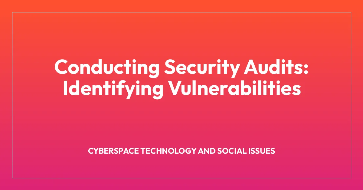 Conducting Security Audits: Identifying Vulnerabilities