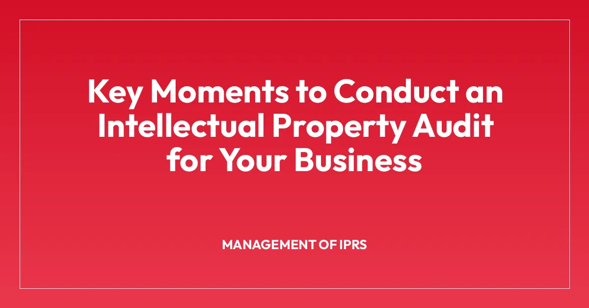 Key Moments to Conduct an Intellectual Property Audit for Your Business