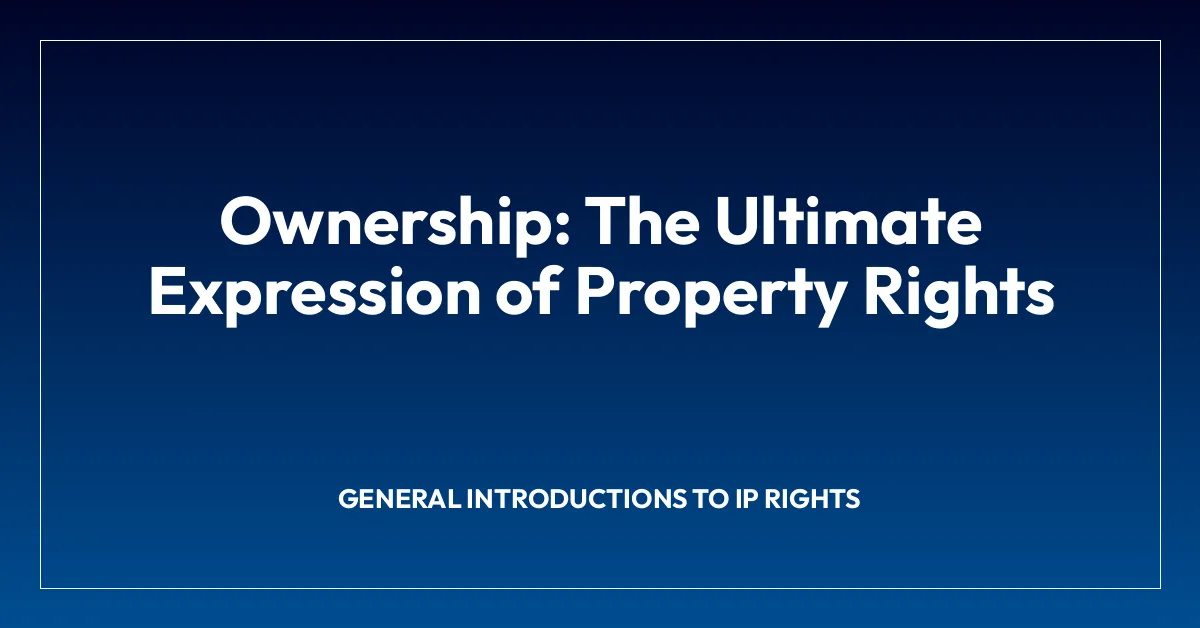 Ownership: The Ultimate Expression of Property Rights