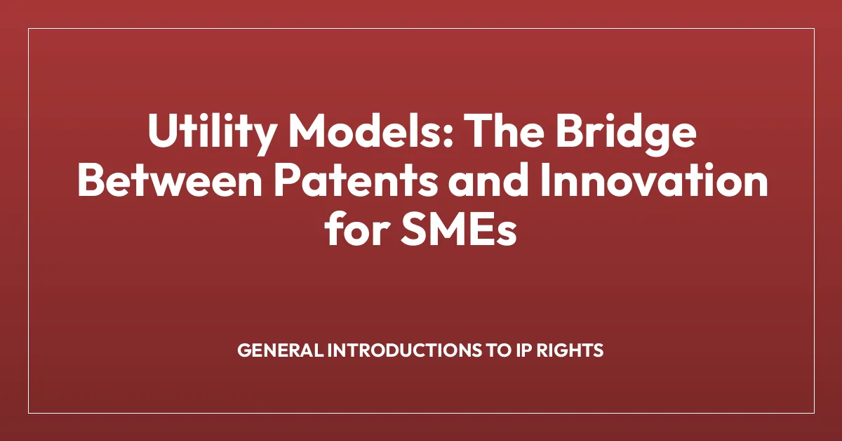 Utility Models: The Bridge Between Patents and Innovation for SMEs